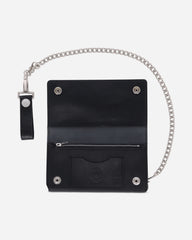 Leather Trucker Wallet Black