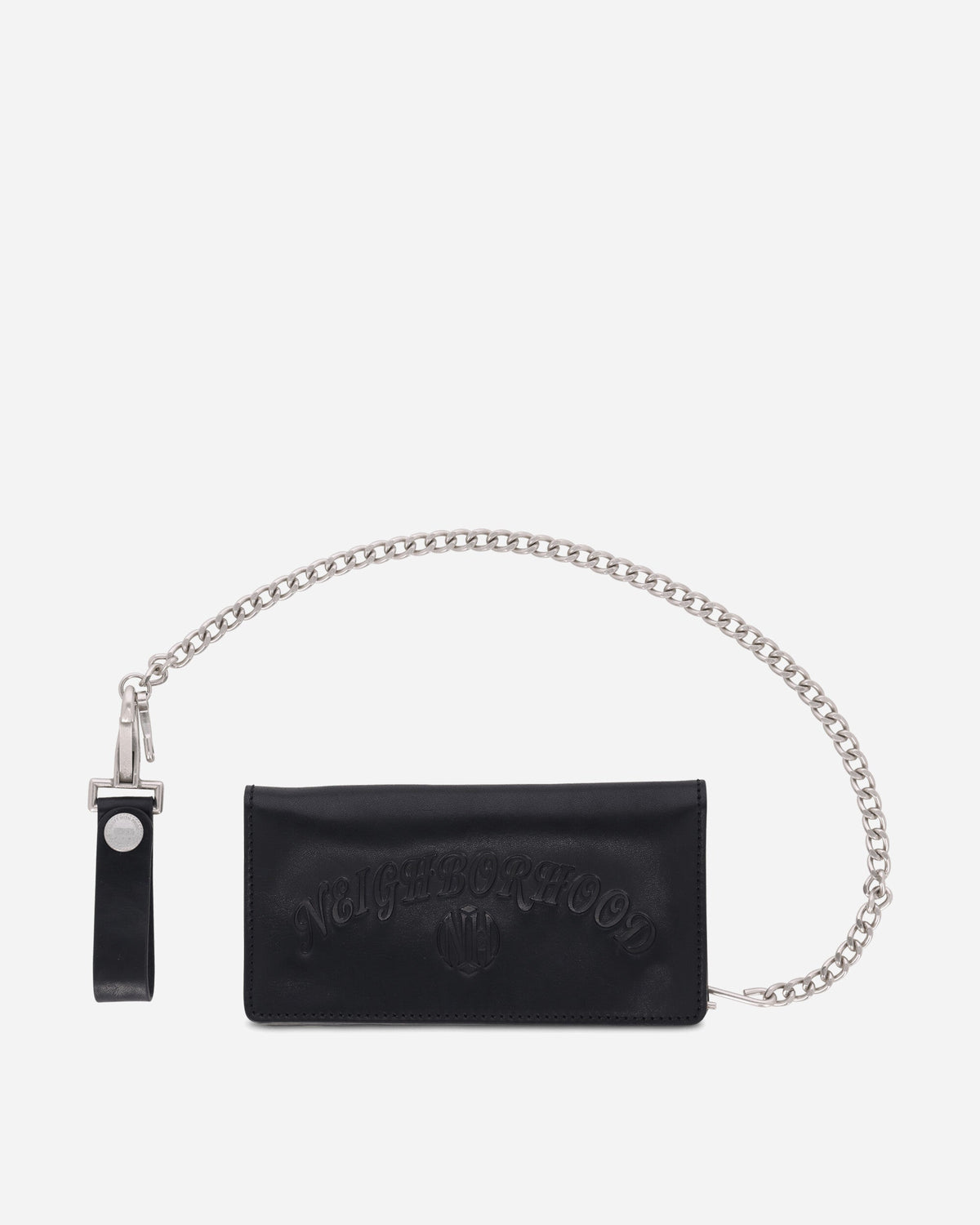 Leather Trucker Wallet Black