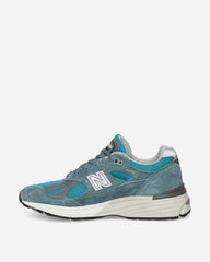 Made in UK 991v2 Sneakers Porcelain Green / Trooper / Silver