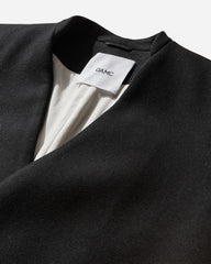 Men's Double Breasted Wool Coat Black