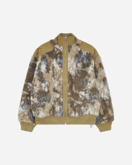 Men's Fleece Bomber Jacket Beige