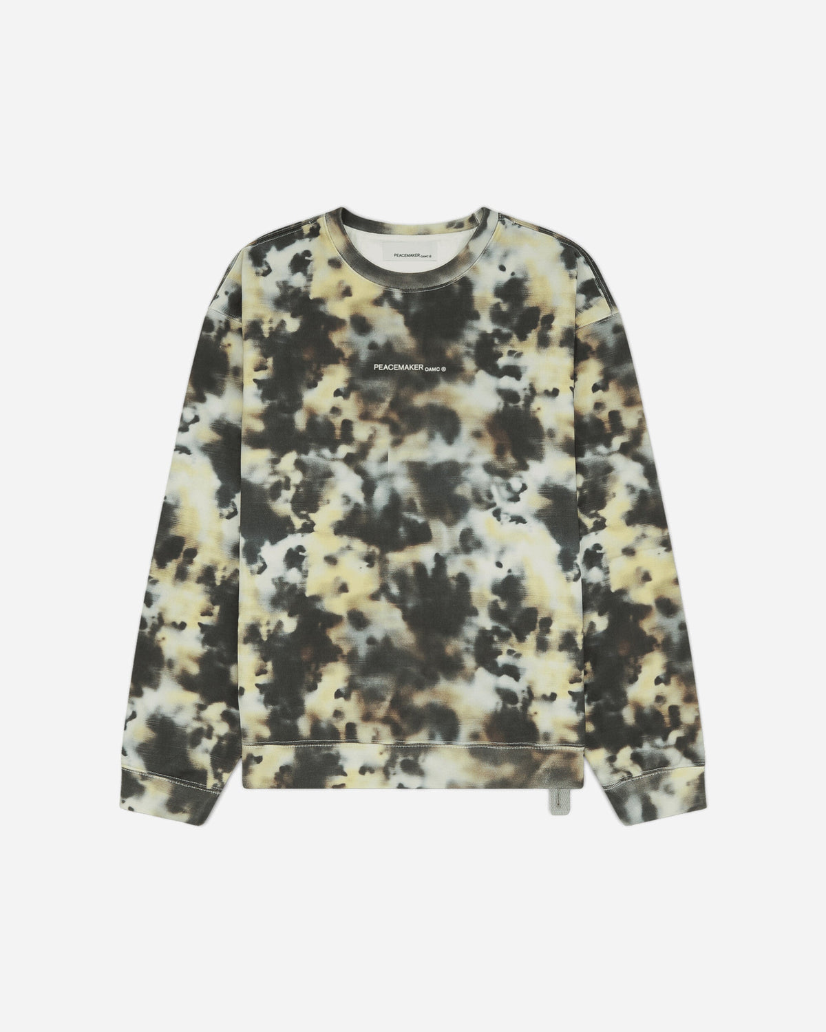 Men's Loose Fit Crewneck Sweatshirt Military Camo