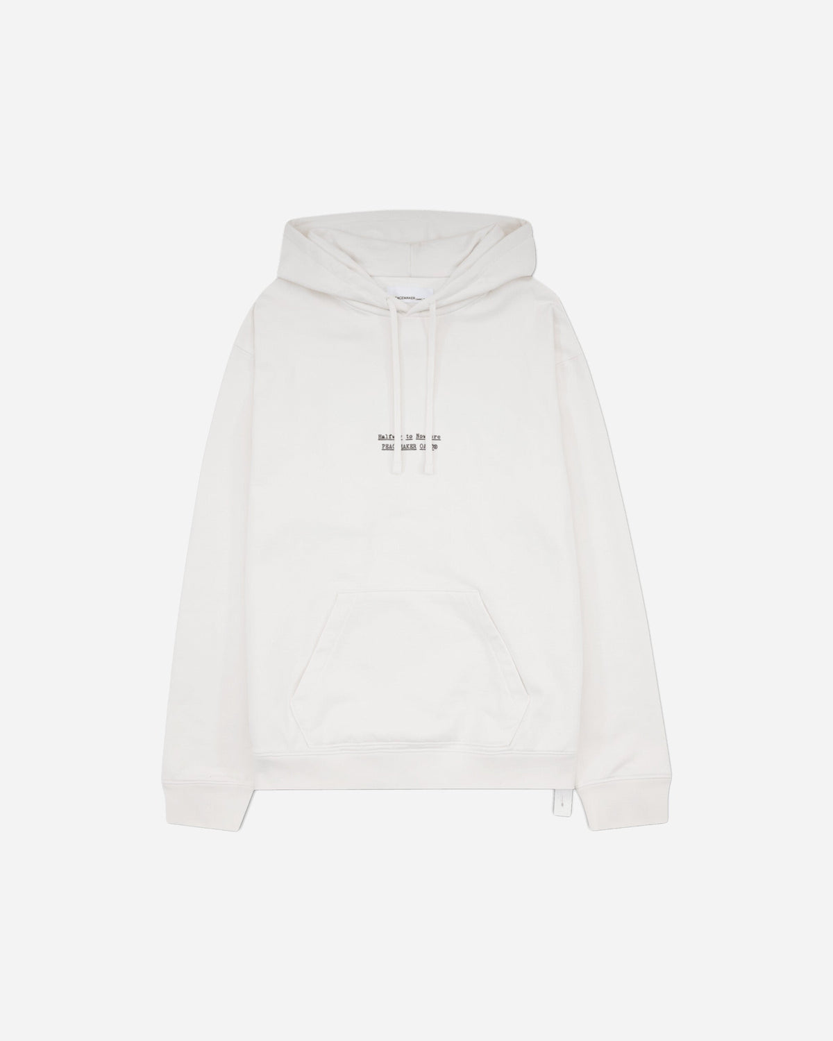 Men's Flower Print Hoodie White