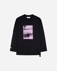 Men's Panorama Print Longsleeve T-Shirt Black