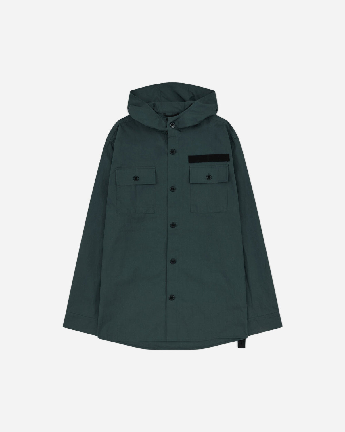 Men's Hooded Shirt Dark Green