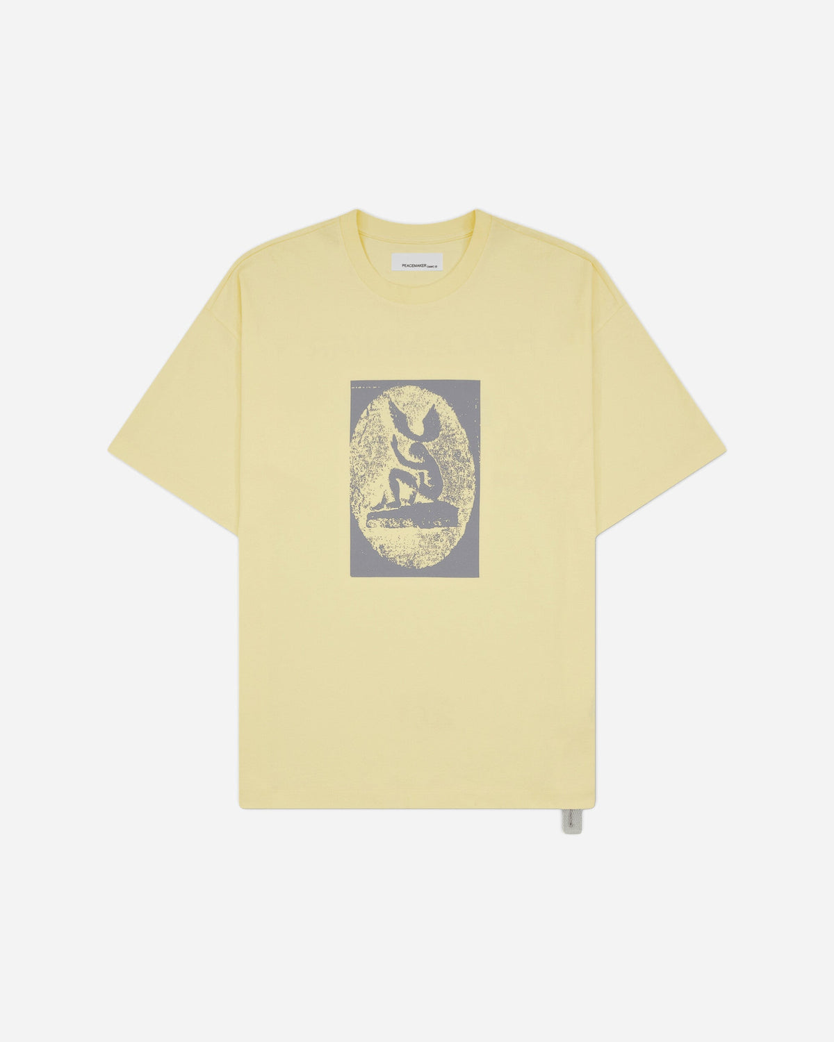 Men's Dynamo Print Loose Fit T-Shirt Light Yellow