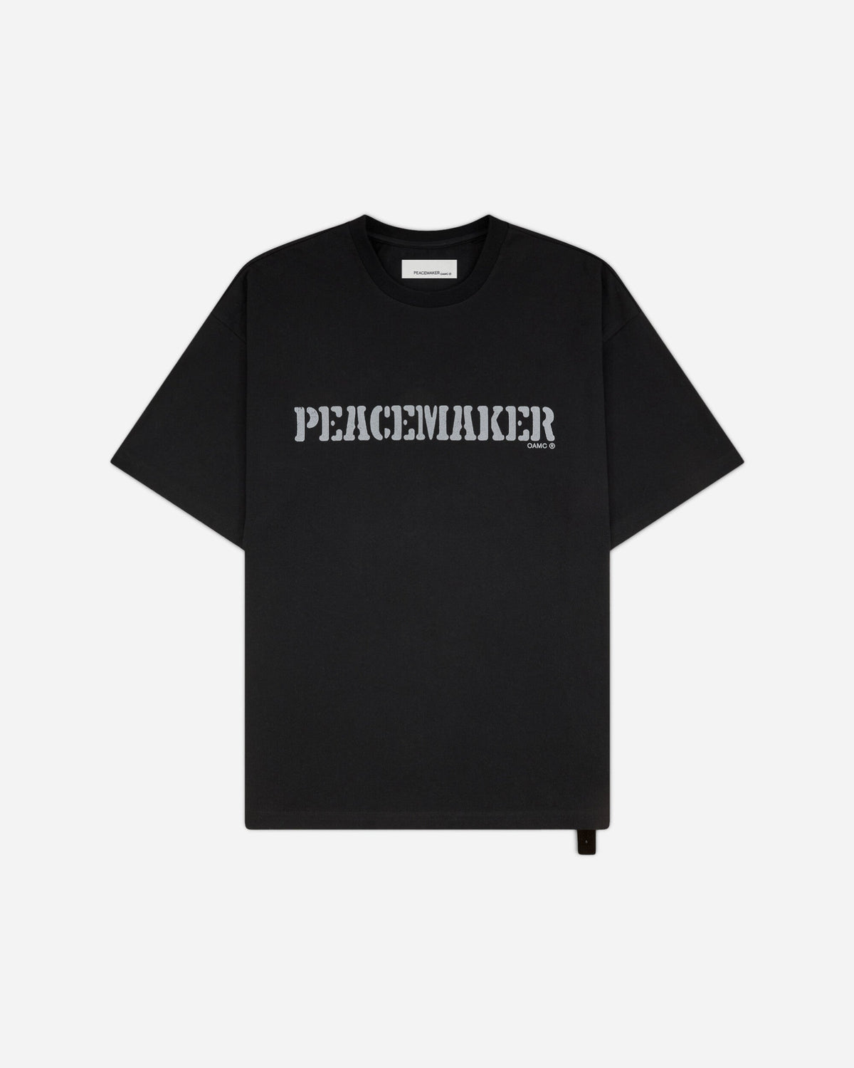 Men's Flowerred Print Loose Fit T-Shirt Black