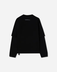 Men's Lighter Double Layer Boxy T-Shirt Black