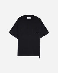 Men's Landscape Print Pocket T-Shirt Black