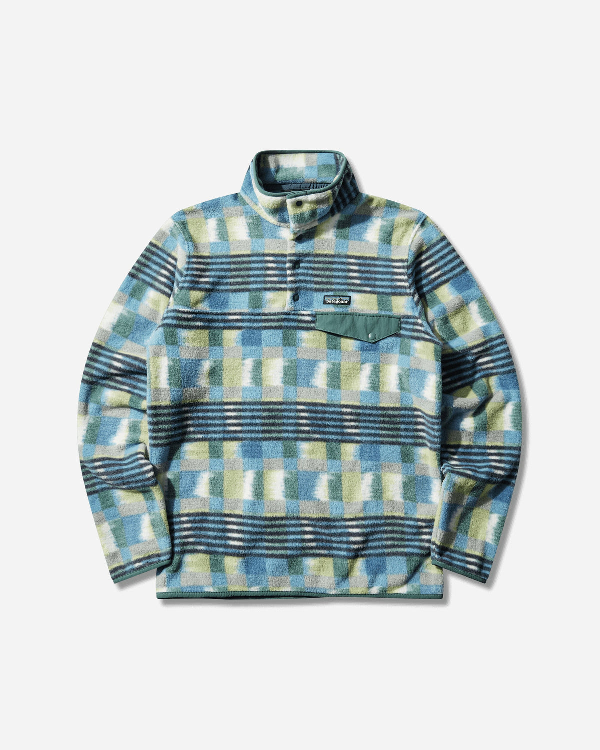 Men's Lightweight Synchilla Snap-T Fleece Pullover Painted Lines Shore Blue