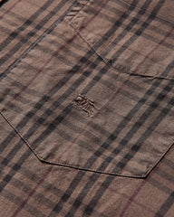 Men's Checked Shirt Brown