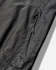 Men's Numb Pinstriped Hooded Wind Jacket Black