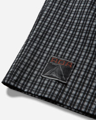 Men's Aair FloWeave Printed Check Long Sleeve Hooded Shirt Anthracite