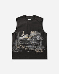 Men's Fai Sleeveless T-Shirt Washed Black
