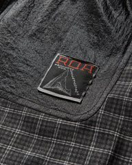 Men's Aaair FloWeave Printed Check Elasticated Waistband Pants Anthracite
