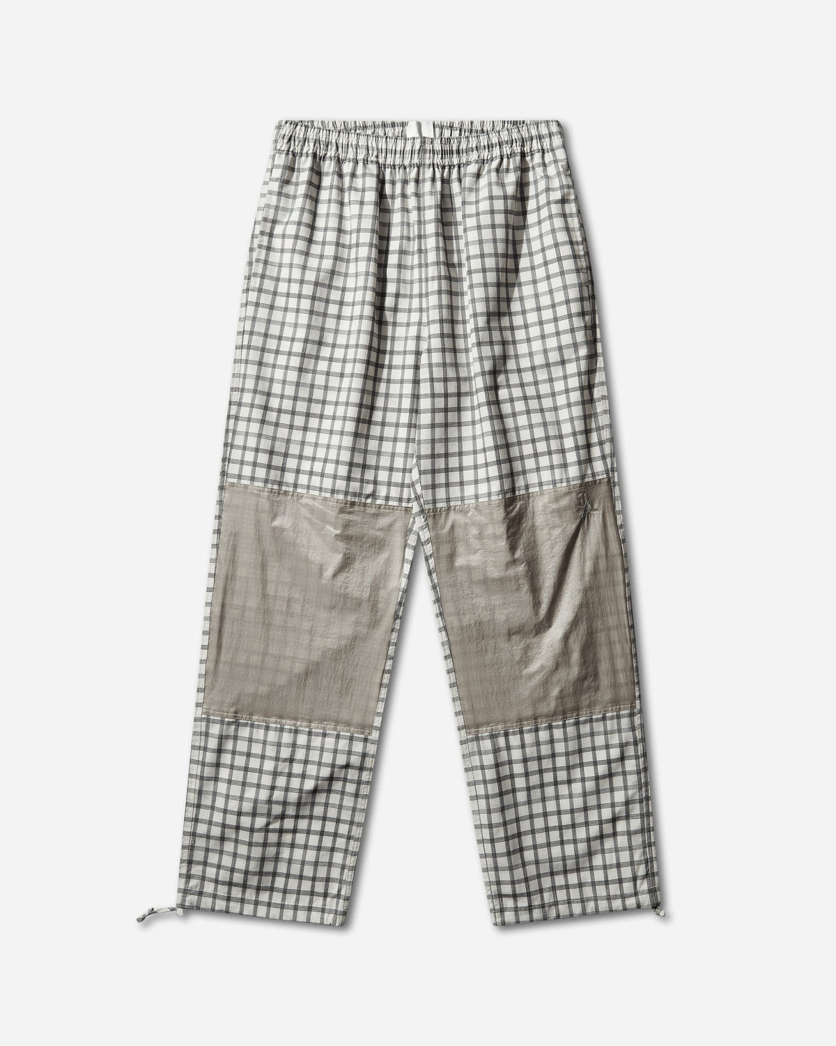 Men's Aaair FloWeave Printed Check Elasticated Waistband Pants White