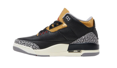 Jordan 3 Retro Black Cement Gold Women's
