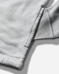 Men's Organic Cotton Fleece Reflective Garment Lamination Zip Hoodie Sky Blue