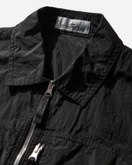 Men's Nylon Metal Overshirt Black