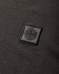 Men's Organic Cotton Jersey 'FISSATO' Effect T-Shirt Charcoal