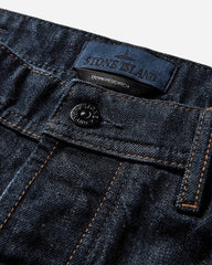 Men's Indigo Denim-Rinsed Loose Fit Jeans Blue Rinse