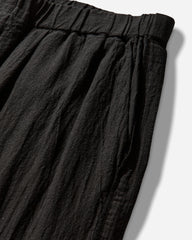 Men's Linen-Ramie Blend Cotton Easy Pants Black