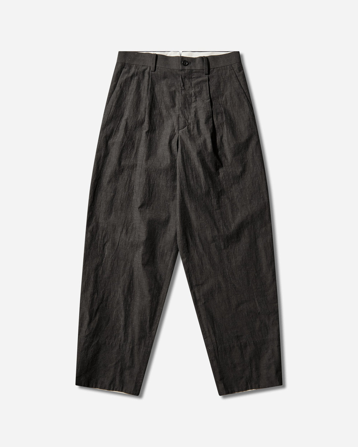 Men's Linen-Ramie Blend Cotton Pants Charcoal