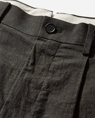 Men's Linen-Ramie Blend Cotton Pants Charcoal