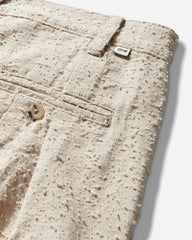 Men's Back Pleated Trousers Creme Brulee