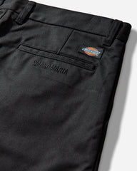 Men's Dickies Pleated Trousers Black