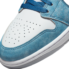 Nike Air Jordan 1 Mid White Blue Red Men's