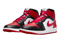 Nike Air Jordan 1 Mid Alternate Bred Toe Women's
