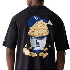 New Era LA Dodgers MLB Food Graphic Tee  - Black