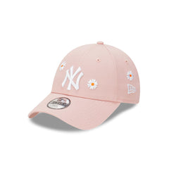 New Era Youth 9FORTY Daisy Strapback New York Yankees - Pink Rouge / White