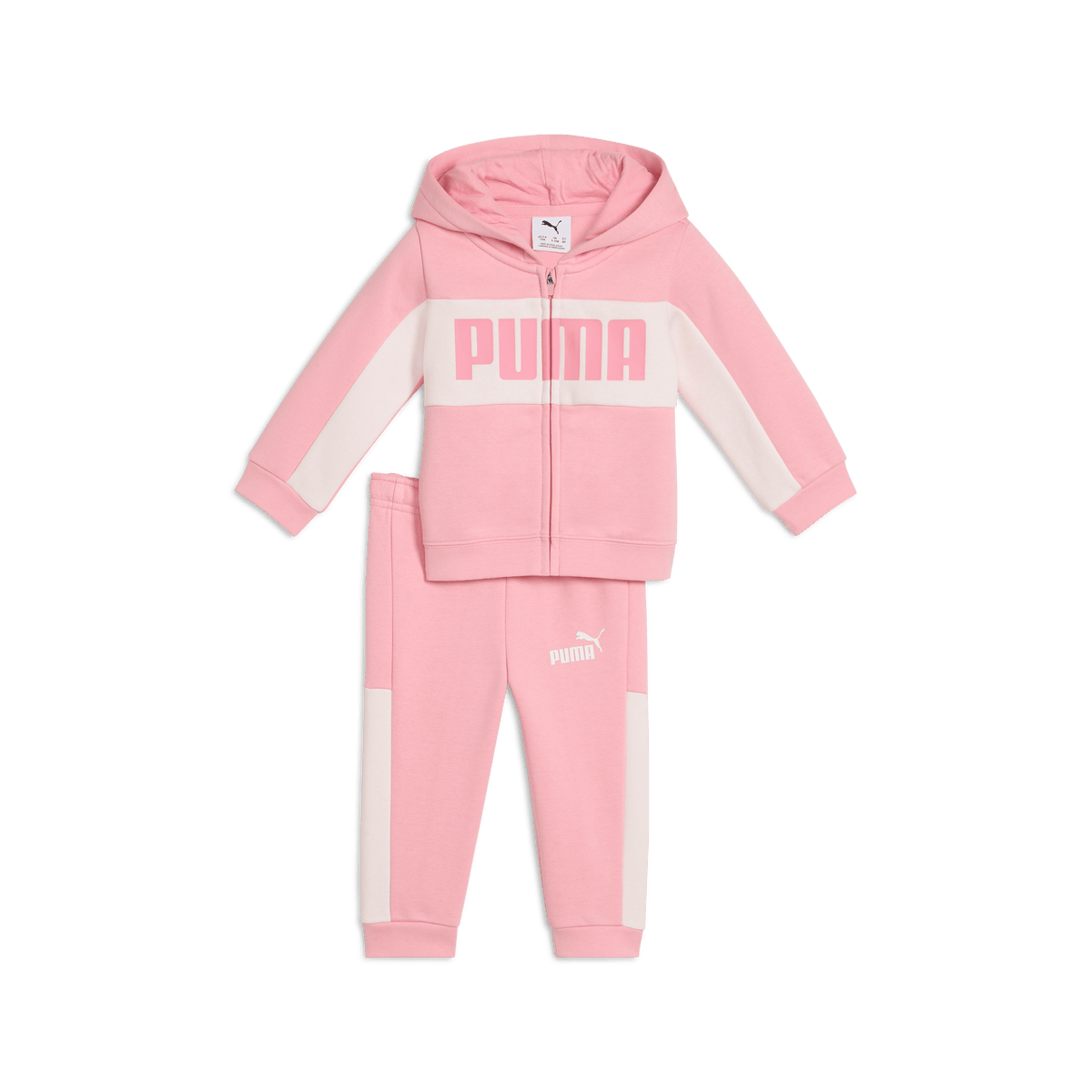 Puma Infants Minicats Essentials Block Hooded Set - Pinkscape