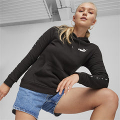 PUMA Womens ESS TAPE Hoodie TR - Black
