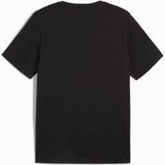 PUMA Essentials 2 Colour Logo Tee - Black / Red Mazing