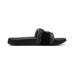 Puma Womens Leadcat 2.0 Animal Flair Slide - Black