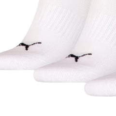 PUMA Cushioned Sneaker Socks 3 Pack - White