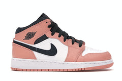 Nike Air Jordan 1 Mid Pink Quartz (GS) Women's