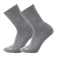 Everyday Solid Rib Crew 2 Pack Socks
